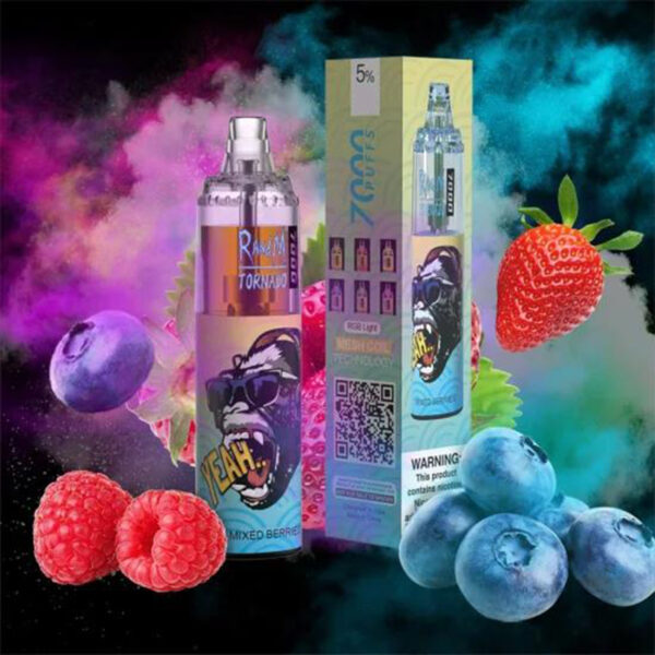 Fumot RandM Tornado 7000 PUFF– Ultra-High Capacity, Rechargeable Disposable Vape with Adjustable Airflow - Image 6