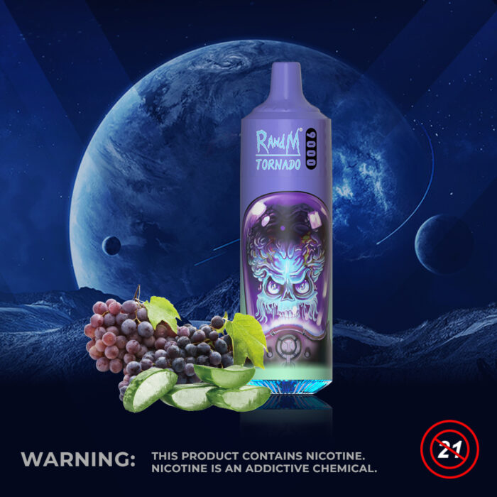 Aloe Grape-Randm Tornado 9000-Kasumivape Aloe Grape-Randm Tornado 9000-Kasumivape