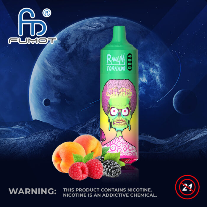 Peach BerryRandm Tornado 9000-Kasumivape Peach BerryRandm Tornado 9000-Kasumivape