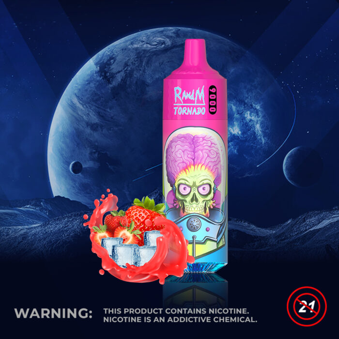 Strawberry IceRandm Tornado 9000-Kasumivape Strawberry IceRandm Tornado 9000-Kasumivape