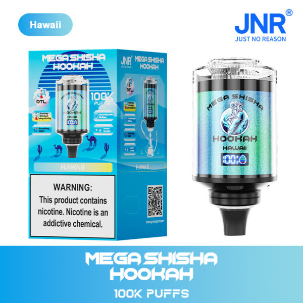JNR MEGA SHISHA HOOKAH 100000 PUFF– High-Capacity, Immersive Vaping Experience - Image 12