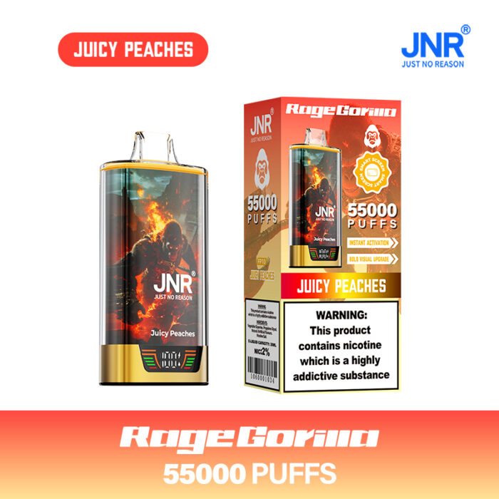 10-Juicy Peaches-JNR RageGorilla 55000 PUFF-Kasumivape 10-Juicy Peaches-JNR RageGorilla 55000 PUFF-Kasumivape
