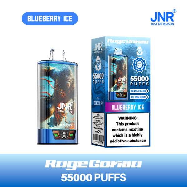 JNR RageGorilla 55000 PUFF – 55K Puffs, 40ml E-Liquid Powerhouse - Image 12