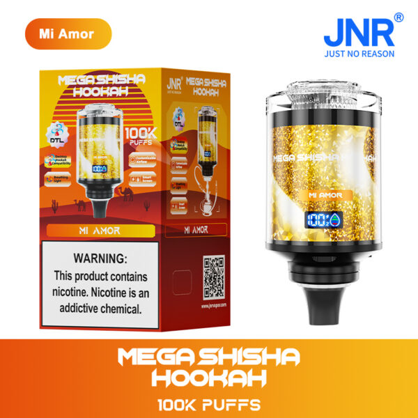JNR MEGA SHISHA HOOKAH 100000 PUFF– High-Capacity, Immersive Vaping Experience - Image 14
