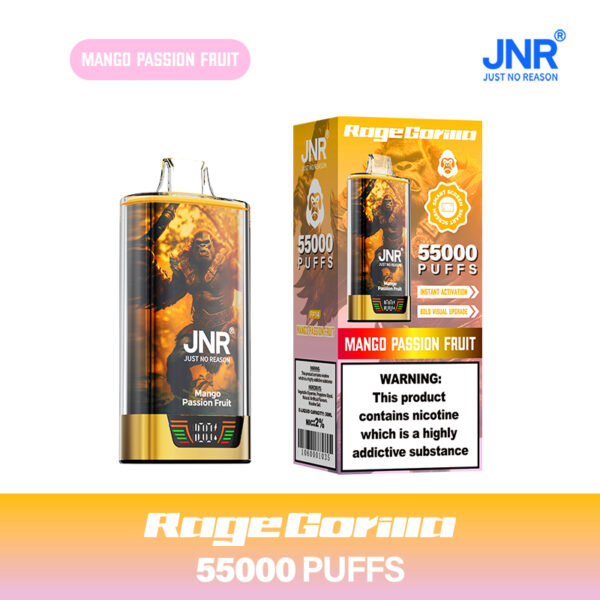 JNR RageGorilla 55000 PUFF – 55K Puffs, 40ml E-Liquid Powerhouse - Image 15