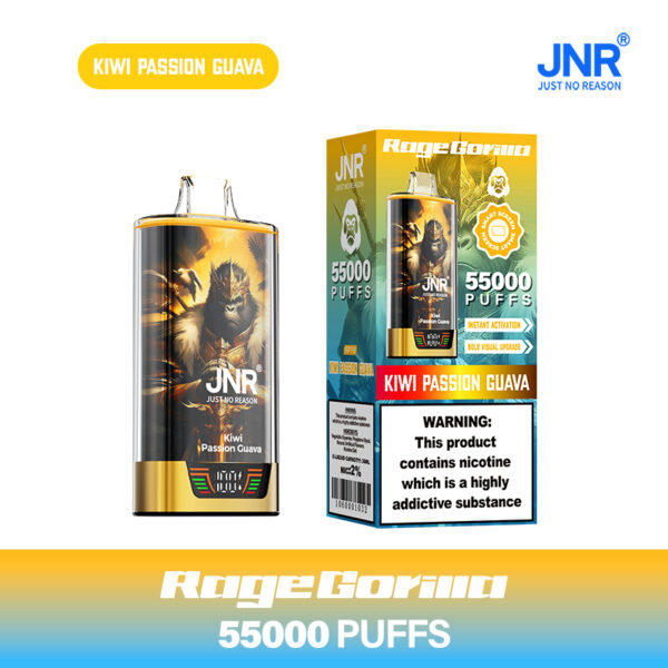 JNR RageGorilla 55000 PUFF – 55K Puffs, 40ml E-Liquid Powerhouse - Image 20