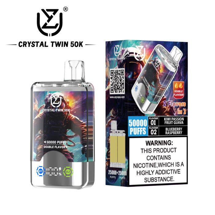 UZY CRYSTAL TWIN 50000 PUFF Kasumivape UZY CRYSTAL TWIN 50000 PUFF Kasumivape