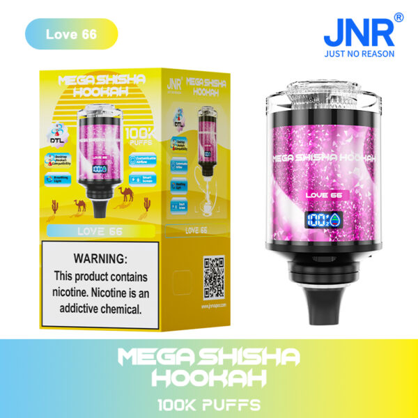 JNR MEGA SHISHA HOOKAH 100000 PUFF– High-Capacity, Immersive Vaping Experience - Image 4