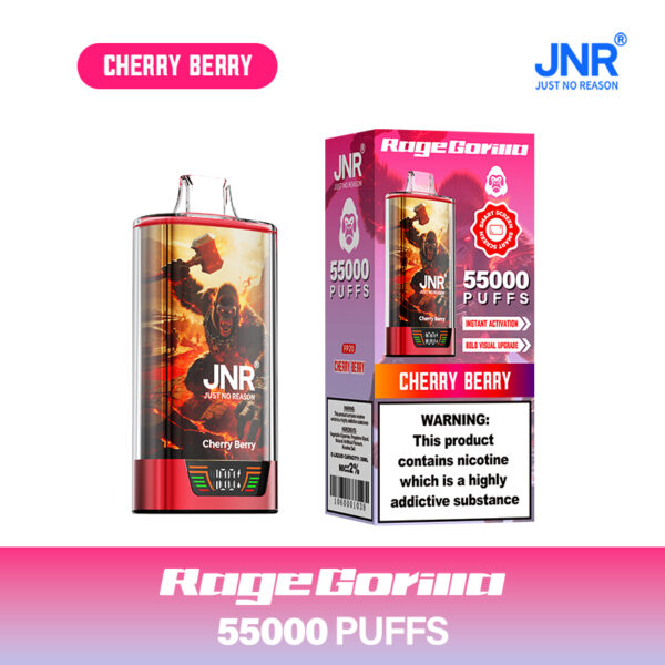 JNR RageGorilla 55000 PUFF – 55K Puffs, 40ml E-Liquid Powerhouse - Image 21