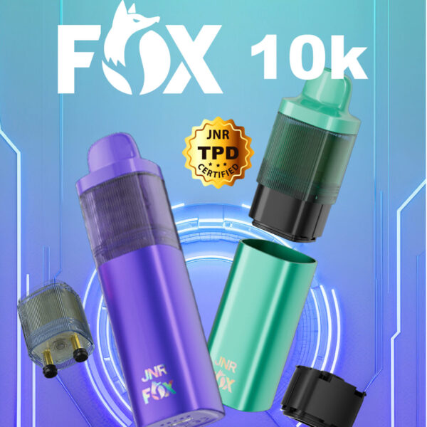 JNR FOX 10000 PUFF – 10000 Puffs, Dual Mesh Coil, Ultimate Vaping Pleasure