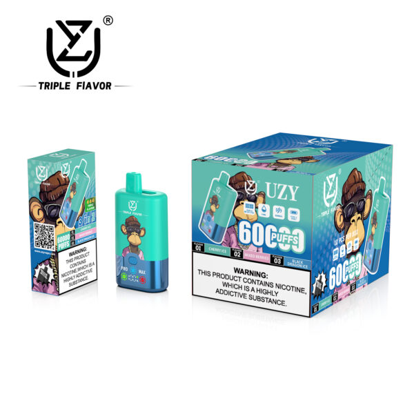 UZY Triple Flavor 60000 PUFF – EU Warehouse, Ultimate Vaping Power & Triple Taste Experience - Image 5