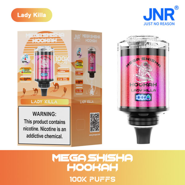JNR MEGA SHISHA HOOKAH 100000 PUFF– High-Capacity, Immersive Vaping Experience - Image 5