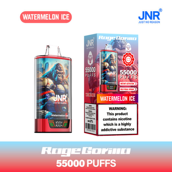 JNR RageGorilla 55000 PUFF – 55K Puffs, 40ml E-Liquid Powerhouse - Image 4