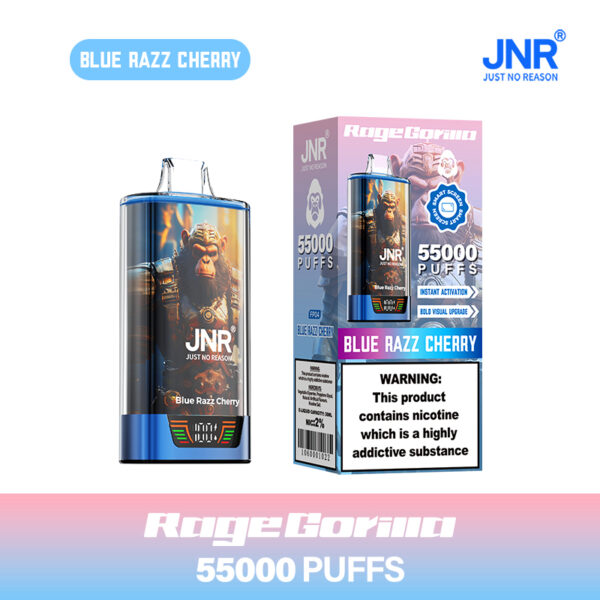 JNR RageGorilla 55000 PUFF – 55K Puffs, 40ml E-Liquid Powerhouse - Image 5