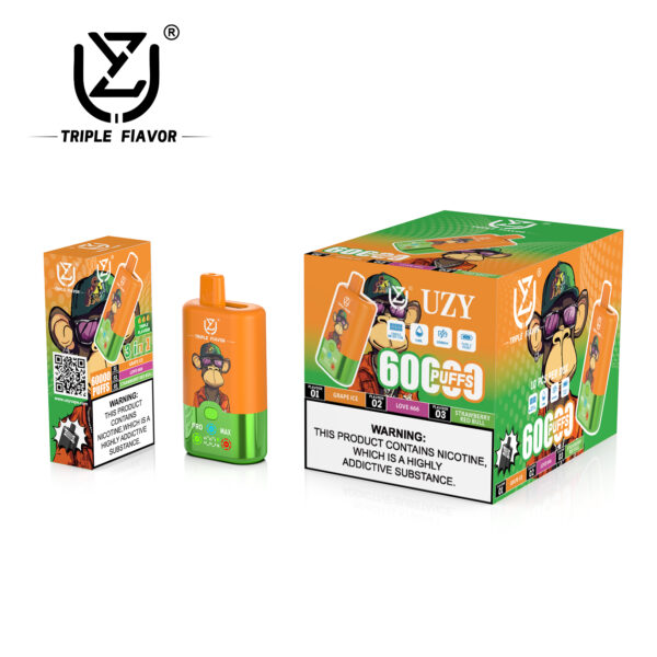 UZY Triple Flavor 60000 PUFF – EU Warehouse, Ultimate Vaping Power & Triple Taste Experience - Image 7