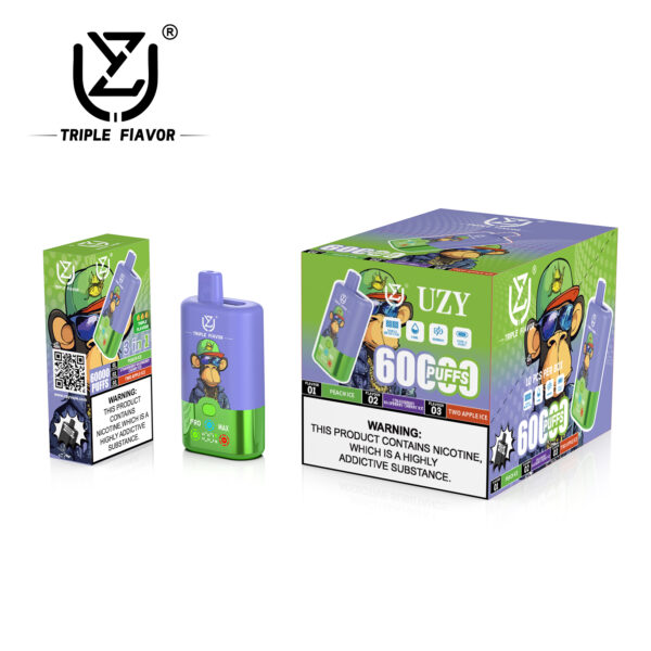 UZY Triple Flavor 60000 PUFF – EU Warehouse, Ultimate Vaping Power & Triple Taste Experience - Image 8
