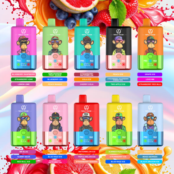 UZY Triple Flavor 60000 PUFF – EU Warehouse, Ultimate Vaping Power & Triple Taste Experience - Image 2
