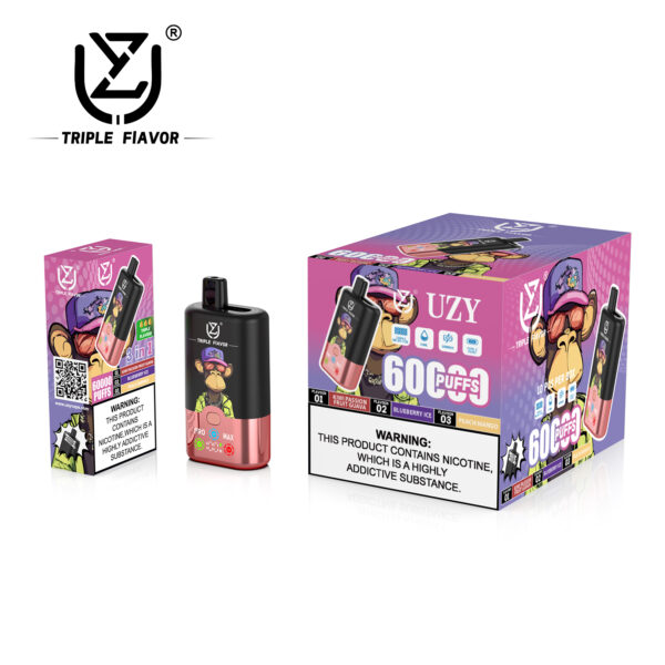 UZY Triple Flavor 60000 PUFF – EU Warehouse, Ultimate Vaping Power & Triple Taste Experience - Image 11
