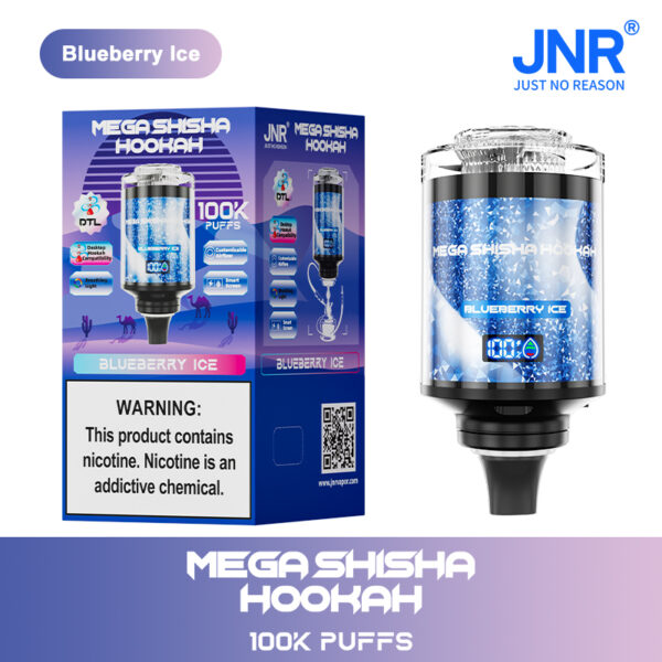 JNR MEGA SHISHA HOOKAH 100000 PUFF– High-Capacity, Immersive Vaping Experience - Image 11