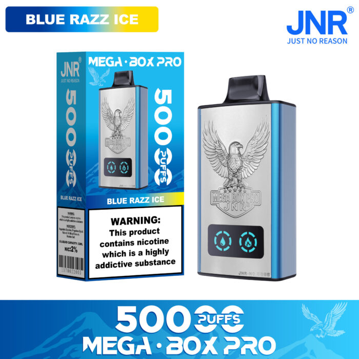 BLUE RAZZ ICE-JNR Mega box Pro 50000 PUFF-Kasumivape