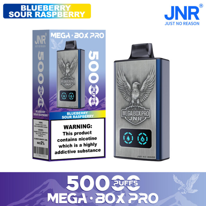 BLUEBERRY SOUR RASPBERRY-JNR Mega box Pro 50000 PUFF-Kasumivape