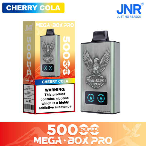JNR Mega Box Pro 50000 PUFF – Ultimate 50K Puffs, Dual Mesh, 54ml E-Liquid Vape - Image 5