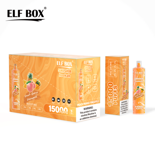 ELF BOX LS 15000 PUFF– 15,000 Puffs, 26ml E-liquid, Mesh Coil, Rechargeable Vape - Image 15