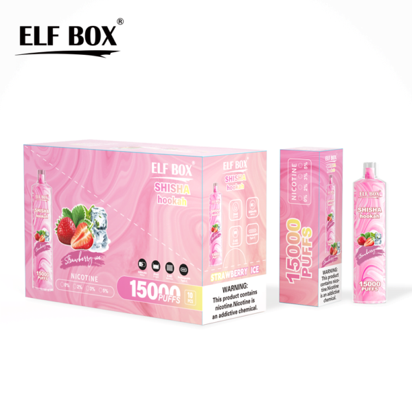 ELF BOX LS 15000 PUFF– 15,000 Puffs, 26ml E-liquid, Mesh Coil, Rechargeable Vape - Image 6