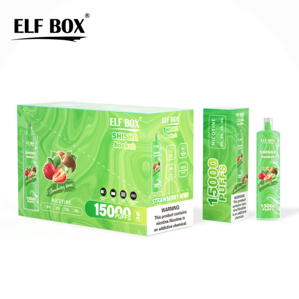 ELF BOX LS 15000 PUFF– 15,000 Puffs, 26ml E-liquid, Mesh Coil, Rechargeable Vape - Image 7