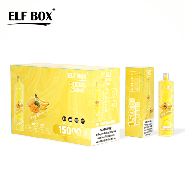 ELF BOX LS 15000 PUFF– 15,000 Puffs, 26ml E-liquid, Mesh Coil, Rechargeable Vape - Image 12