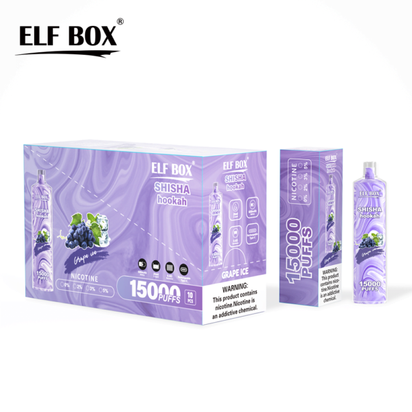 ELF BOX LS 15000 PUFF– 15,000 Puffs, 26ml E-liquid, Mesh Coil, Rechargeable Vape - Image 13