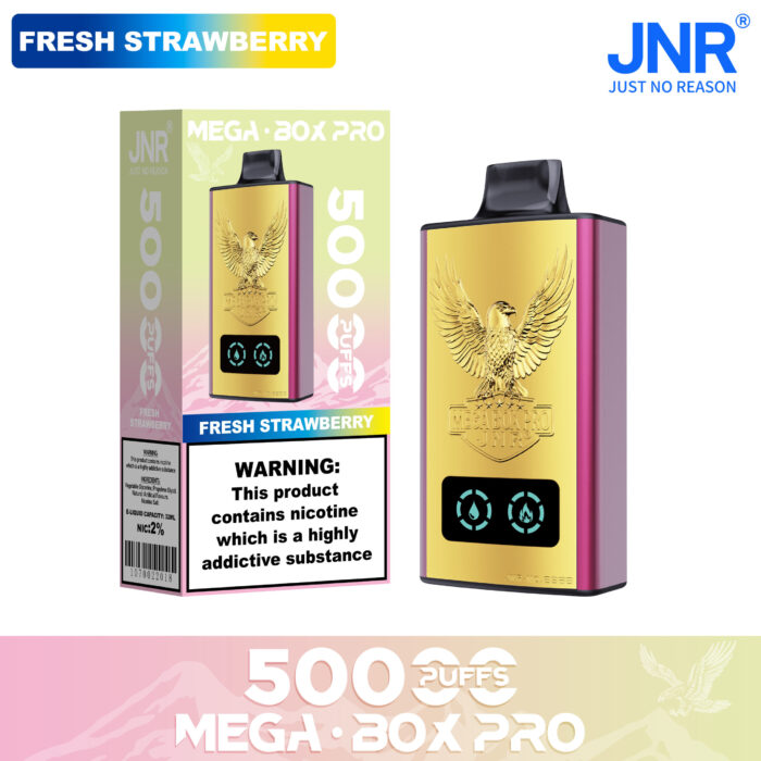 FRESH STRAWBERRY-JNR Mega box Pro 50000 PUFF-Kasumivape