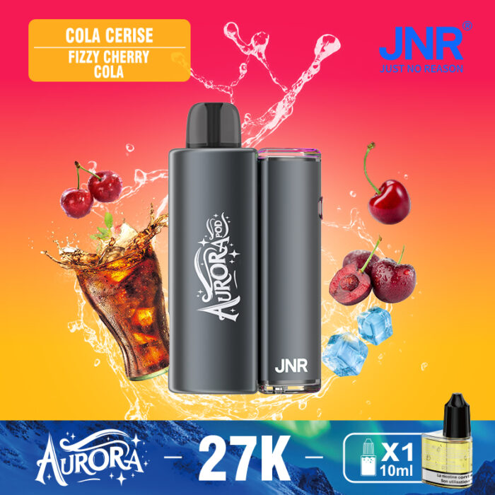 Fizzy-Cherry-Cola气泡车厘子可乐-JNR AURORA 27000 PUFF-Kasumivape