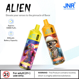 JNR ALIEN 10000 PUFF– 50 Flavors, Ultimate Enjoyment