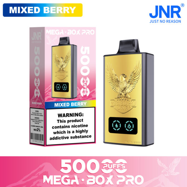 JNR Mega Box Pro 50000 PUFF – Ultimate 50K Puffs, Dual Mesh, 54ml E-Liquid Vape - Image 13