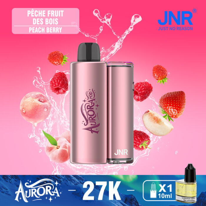 Peach-Berry桃子莓-JNR AURORA 27000 PUFF-Kasumivape