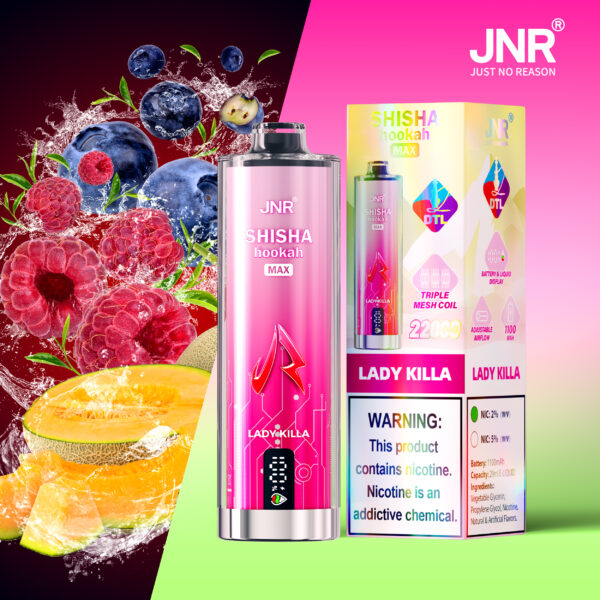 JNR SHISHA MAX 22000 PUFF– 22K Puffs of Rich, Smooth Flavor - Image 4