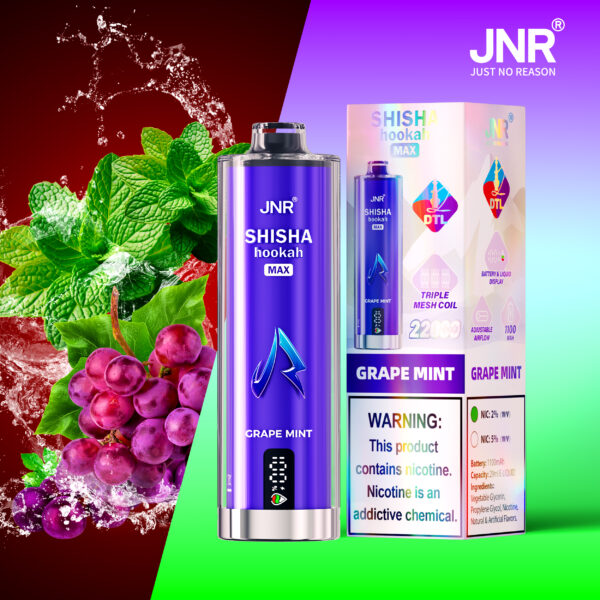 JNR SHISHA MAX 22000 PUFF– 22K Puffs of Rich, Smooth Flavor - Image 14