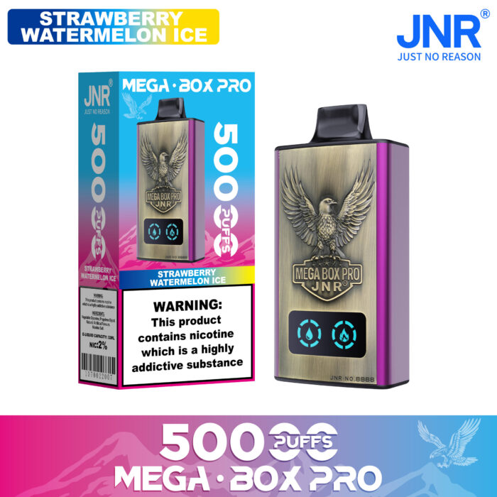 STRAWBERRY WATERMELON ICE-JNR Mega box Pro 50000 PUFF-Kasumivape