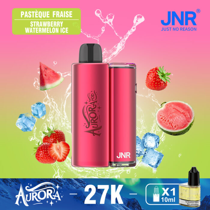 Strawberry-Watermelon-lce草莓西瓜冰-JNR AURORA 27000 PUFF-Kasumivape