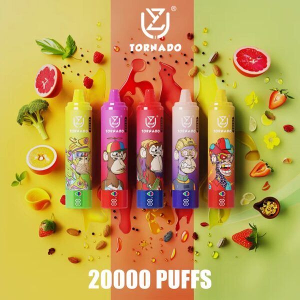 UZY TORNADO 20000 PUFF – EU Warehouse, 28ml E-liquid, 20K Smooth Hits