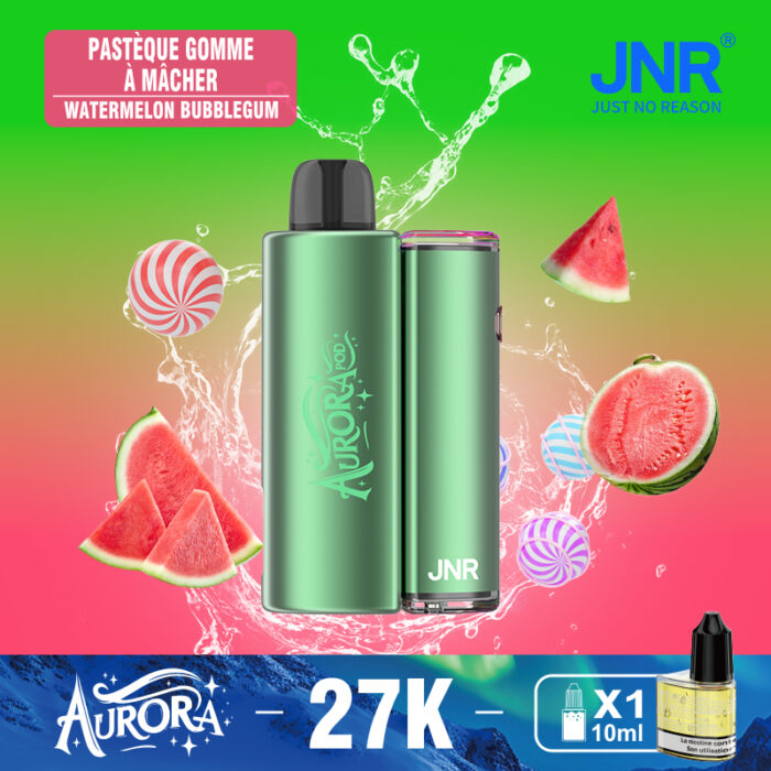 Watermelon-Bubblegum西瓜泡泡糖-JNR AURORA 27000 PUFF-Kasumivape