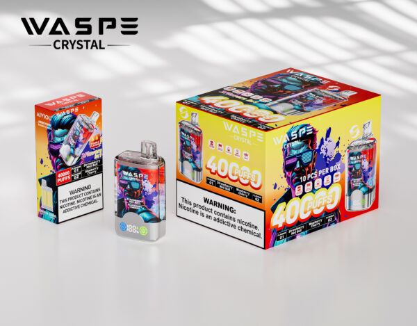WASPE Crystal Double 40000 PUFF – Ultimate Dual-Flavor Vaping Power - Image 4