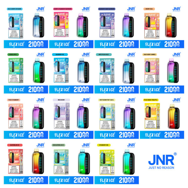 JNR FLEX ICE 21000 PUFF– Touch-Control Cooling, 21K Puffs of Pure Flavor Power - Image 2