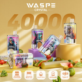 WASPE Crystal Double 40000 PUFF – Ultimate Dual-Flavor Vaping Power