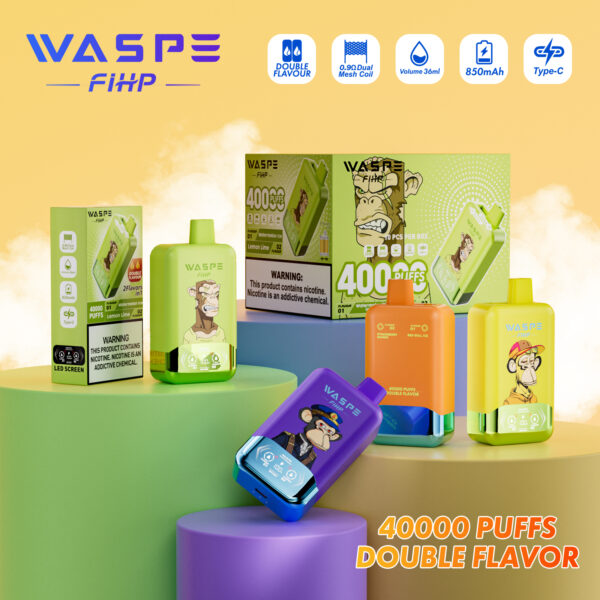 WASPE Double Flavor 40000 PUFF – Ultimate Dual-Flavor Vaping Power