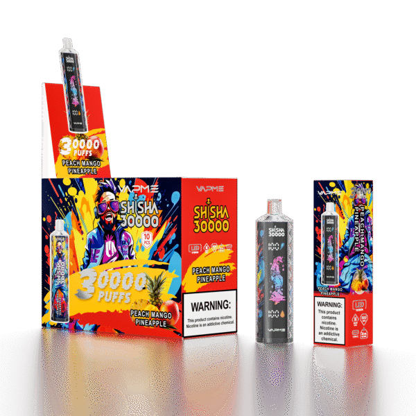 VAPME SHISHA 30000 PUFF: Unprecedented Endurance, 30,000 Puffs, and a 0.6Ω Dual Mesh Coil - Image 2