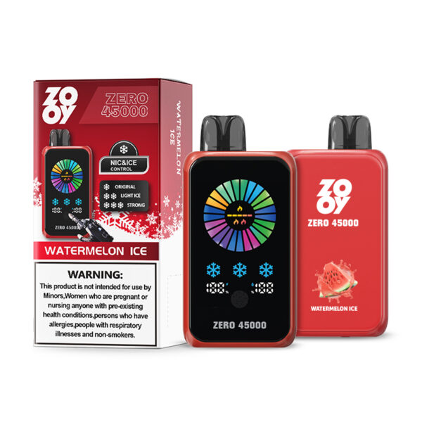 ZOOY ZERO 45000 PUFF: Your Vape, Your Rules: Touch Screen Control for Nicotine and Ice Levels - Image 10