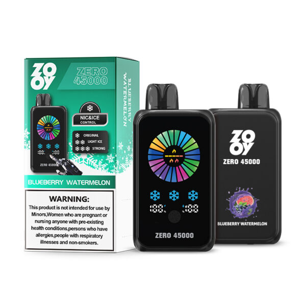 ZOOY ZERO 45000 PUFF: Your Vape, Your Rules: Touch Screen Control for Nicotine and Ice Levels - Image 2