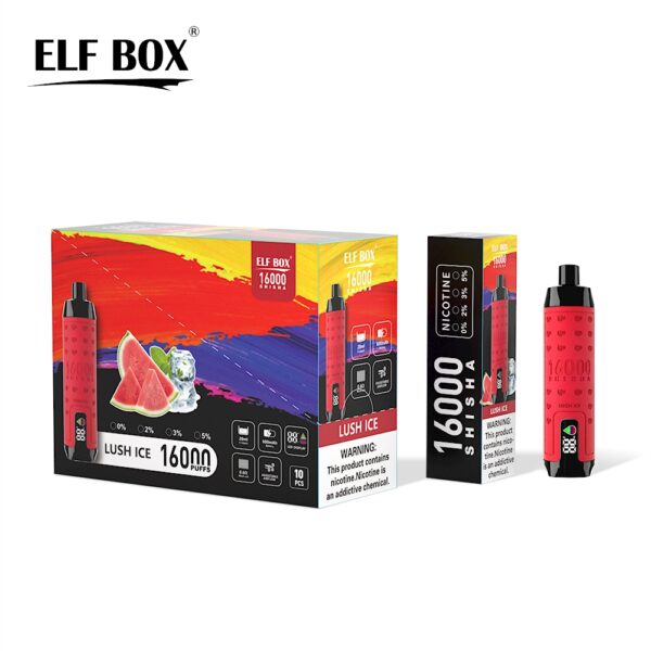 ELF BOX SHISHA 16000 PUFF: The 16000-Puff Powerhouse with a 28ml E-liquid Tank - Image 12